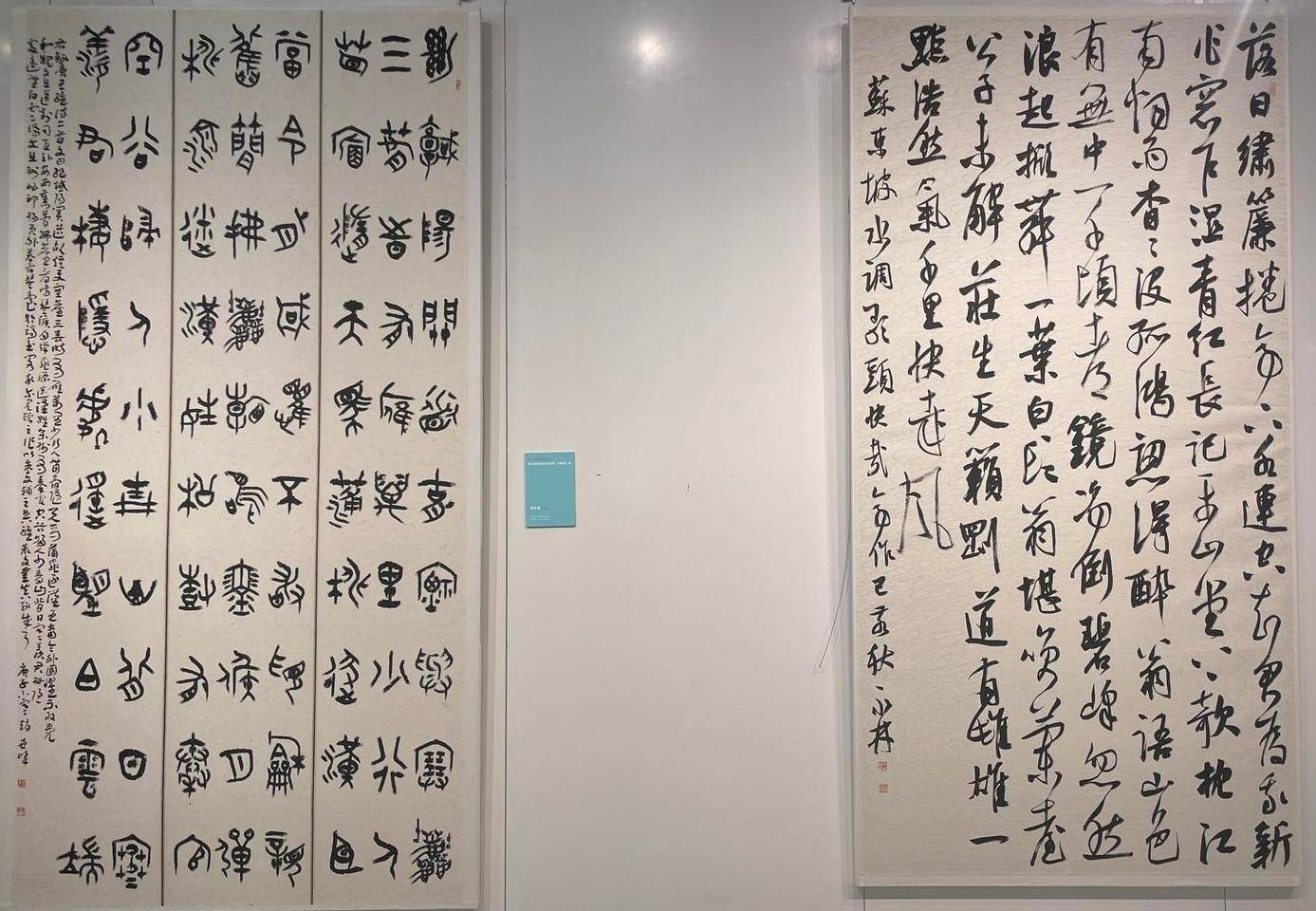 第七届中国书法兰亭奖作品甘肃通渭展开展