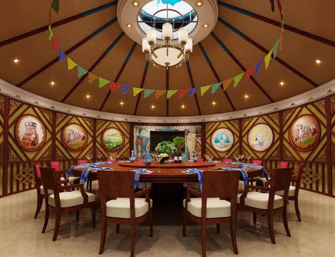 还原了奔放的草原风情"碧瑶湾"也是建起了一座座独具特色的蒙古包为了