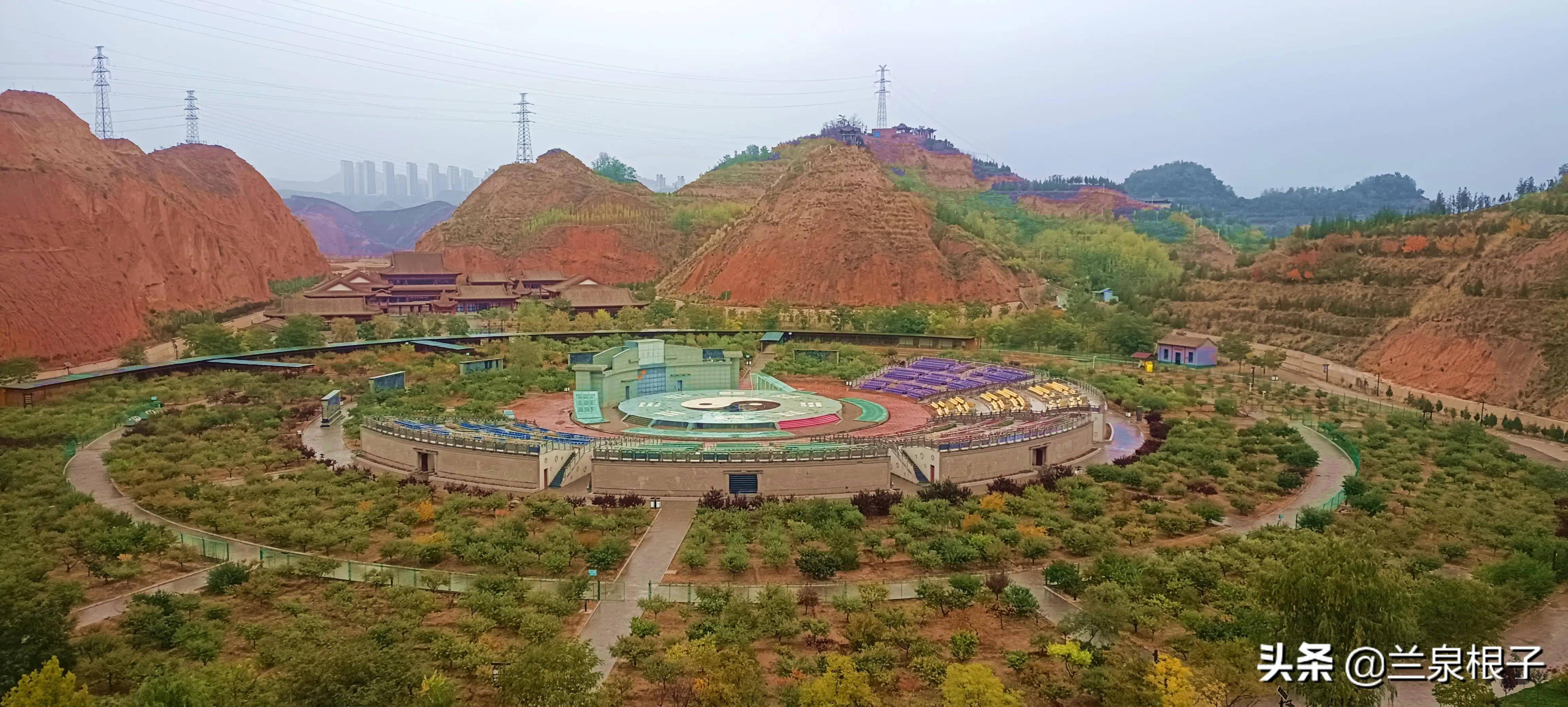 金秋的兰州安宁仁寿山植物园美如画