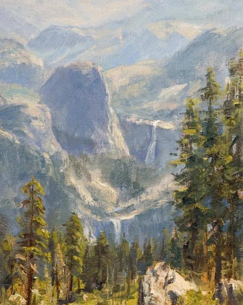 不可多见的山水风景油画,太壮观了