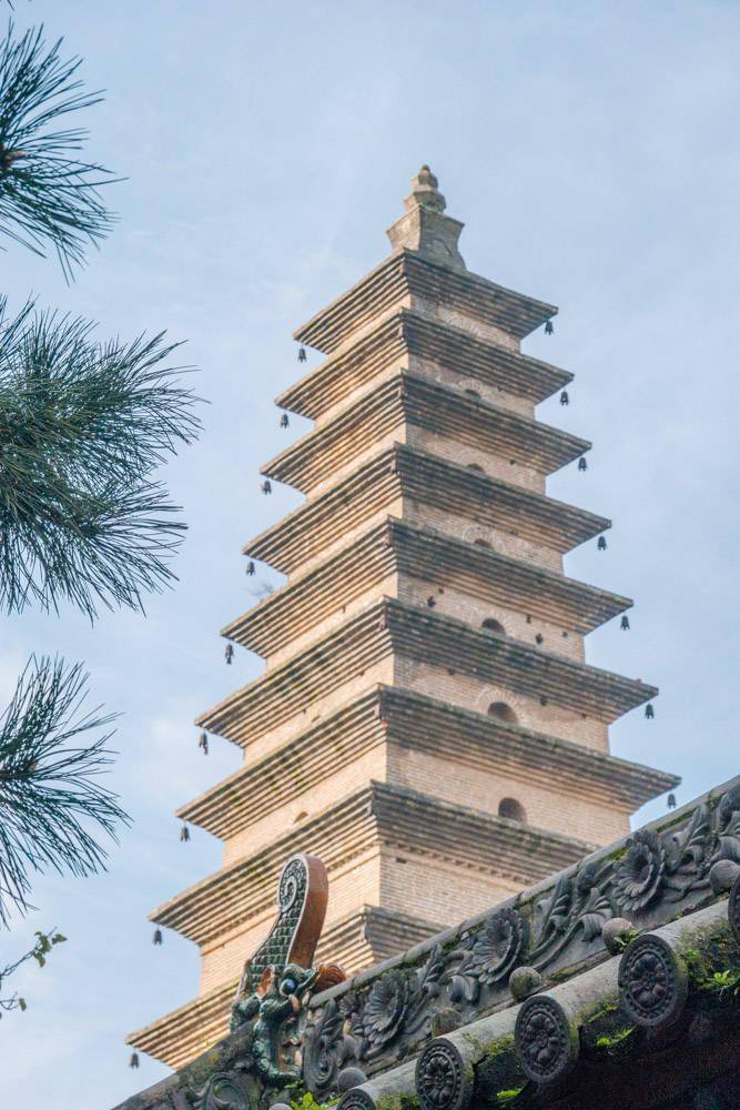 中国历史名剧西厢记故事的发生地山西普救寺