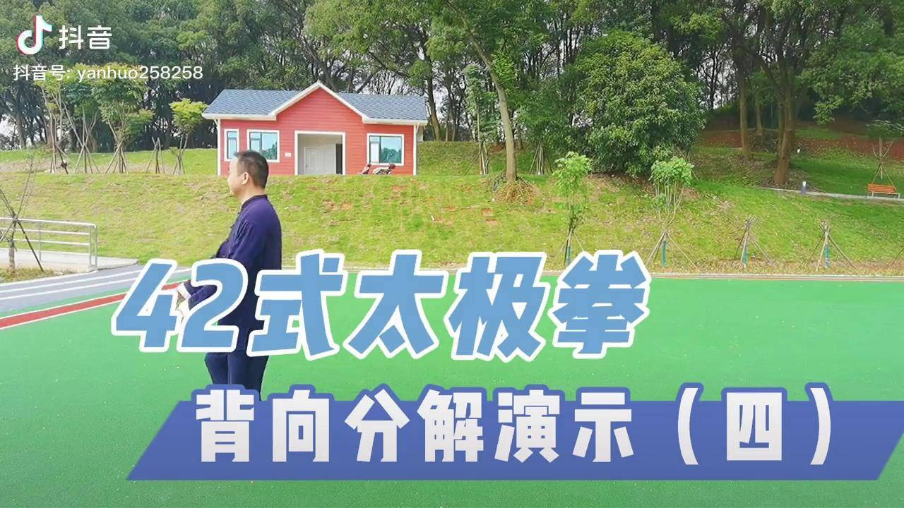 42式太极拳背向演练分解动作教学第四段关键要点都有喔42式太极拳太极