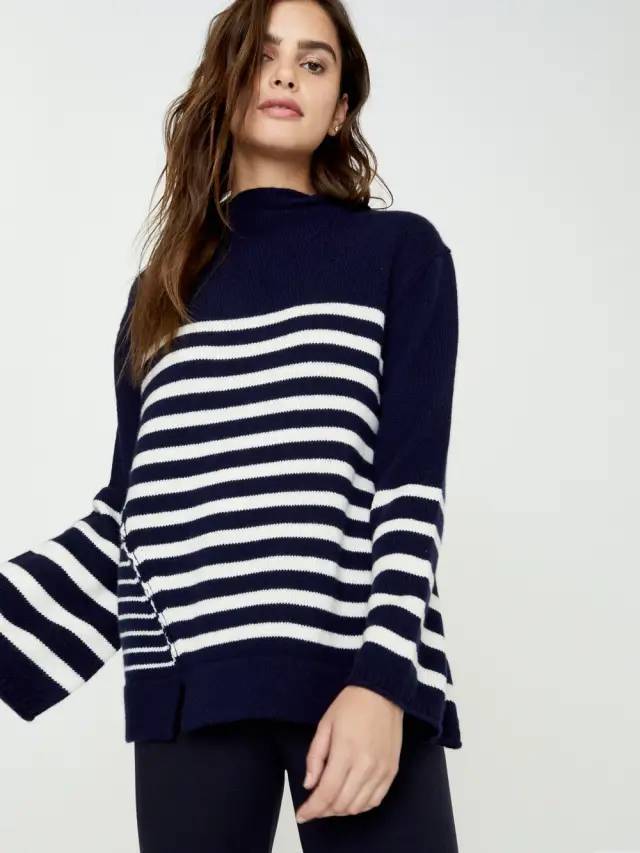条纹 秋冬必买的毛衣，今年推荐这件！
