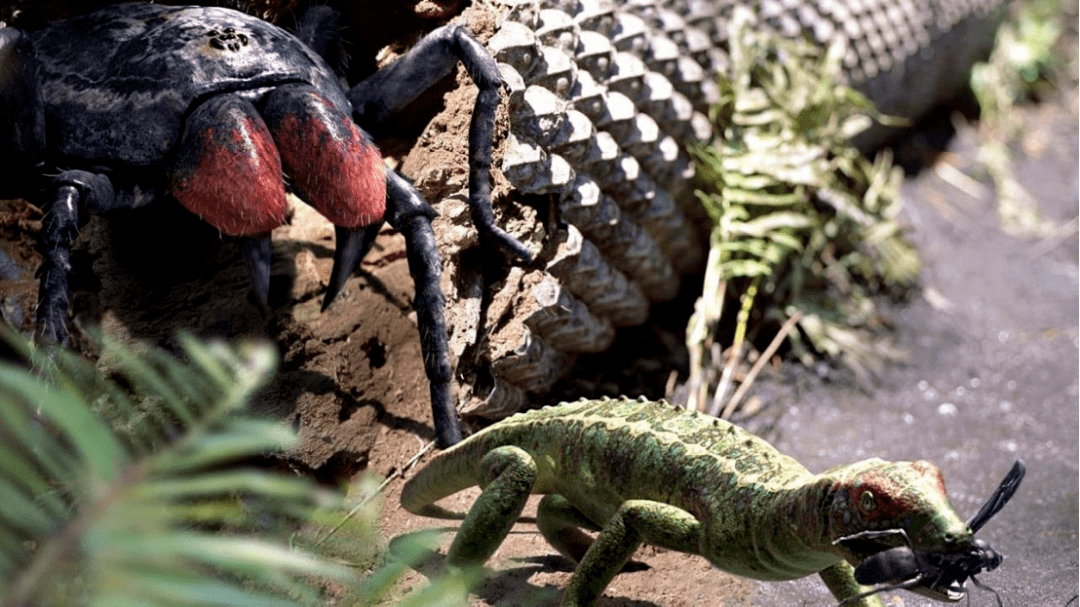 这类两栖动物与现代两栖类的青蛙,蝾螈差异较大,属于已灭绝的"迷齿