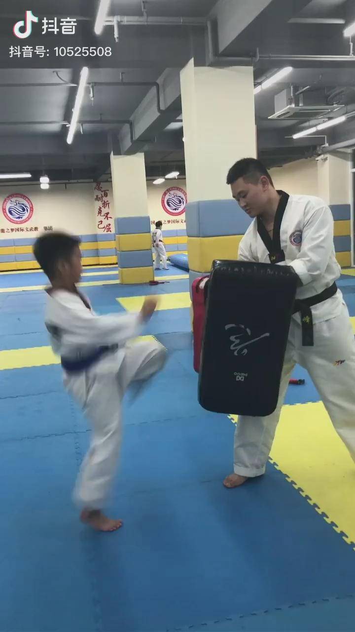 跆拳道双飞踢 来自搜狐网