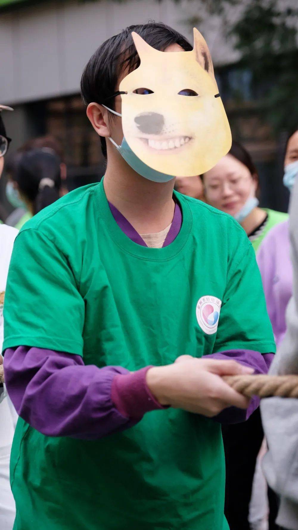职工健身周day5面具拔河