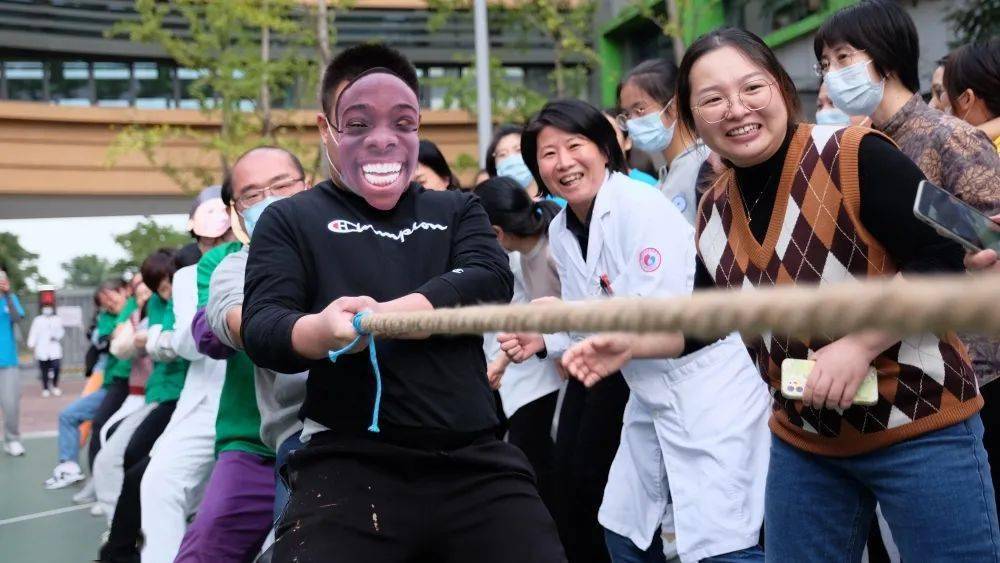 职工健身周day5面具拔河