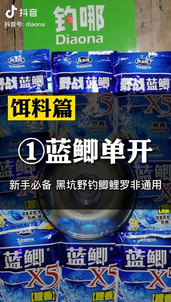 野战蓝鲫单开方法,单开蓝鲫x5 腥香拉饵教程钓鱼饵料 野钓鲫鱼 钓鱼
