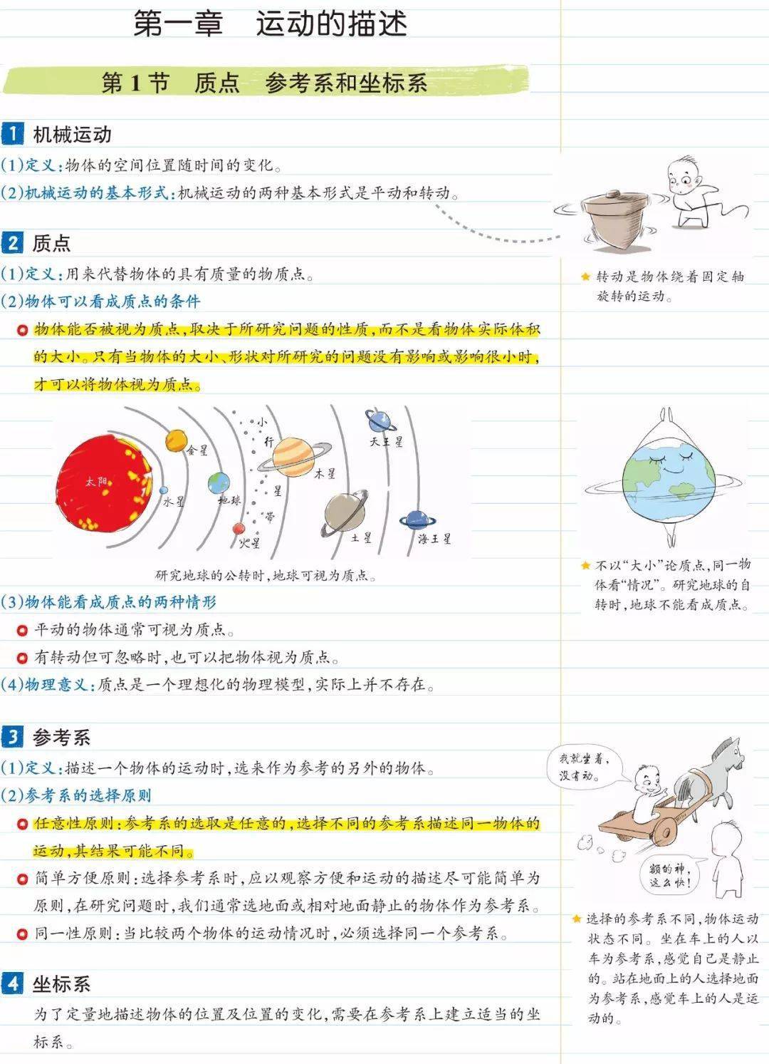 物理|高中物理 | 高中物理【必修一】全章节图文笔记这么记，逆袭当学霸！