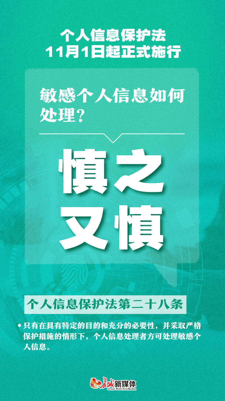 海报派丨个人信息保护法11月1日起实施这些你应该知道