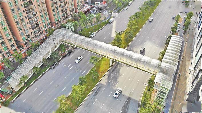 桂庙路启用3座人行天桥_过街天桥