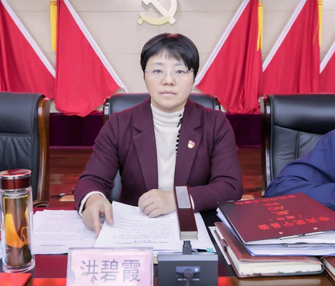 县委书记洪碧霞主持召开会议 集体学习市"党代会" 市"两会"精神_武宁