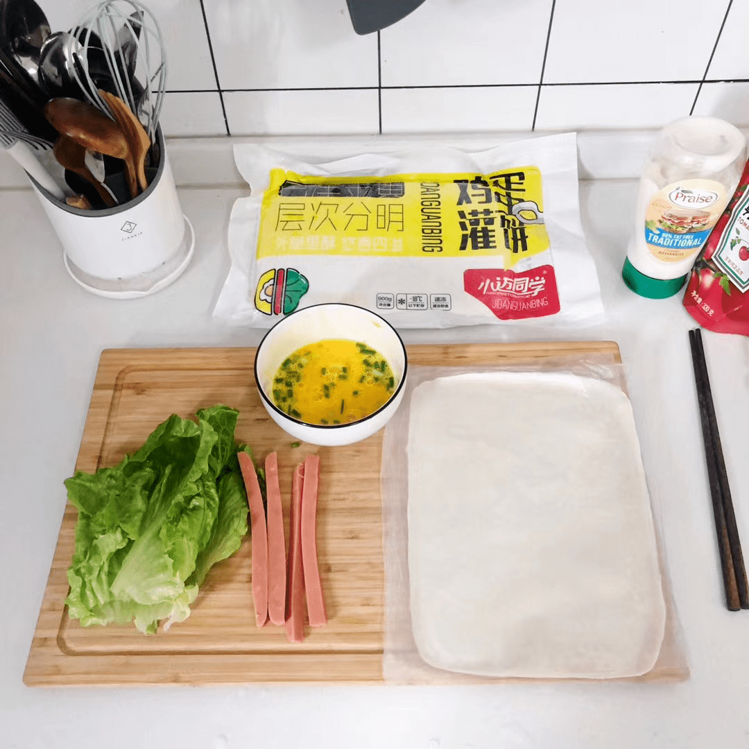 少油|【992 | 分享】3分钟营养餐, 少油健康鸡蛋灌饼,外焦里嫩,酥脆可口!