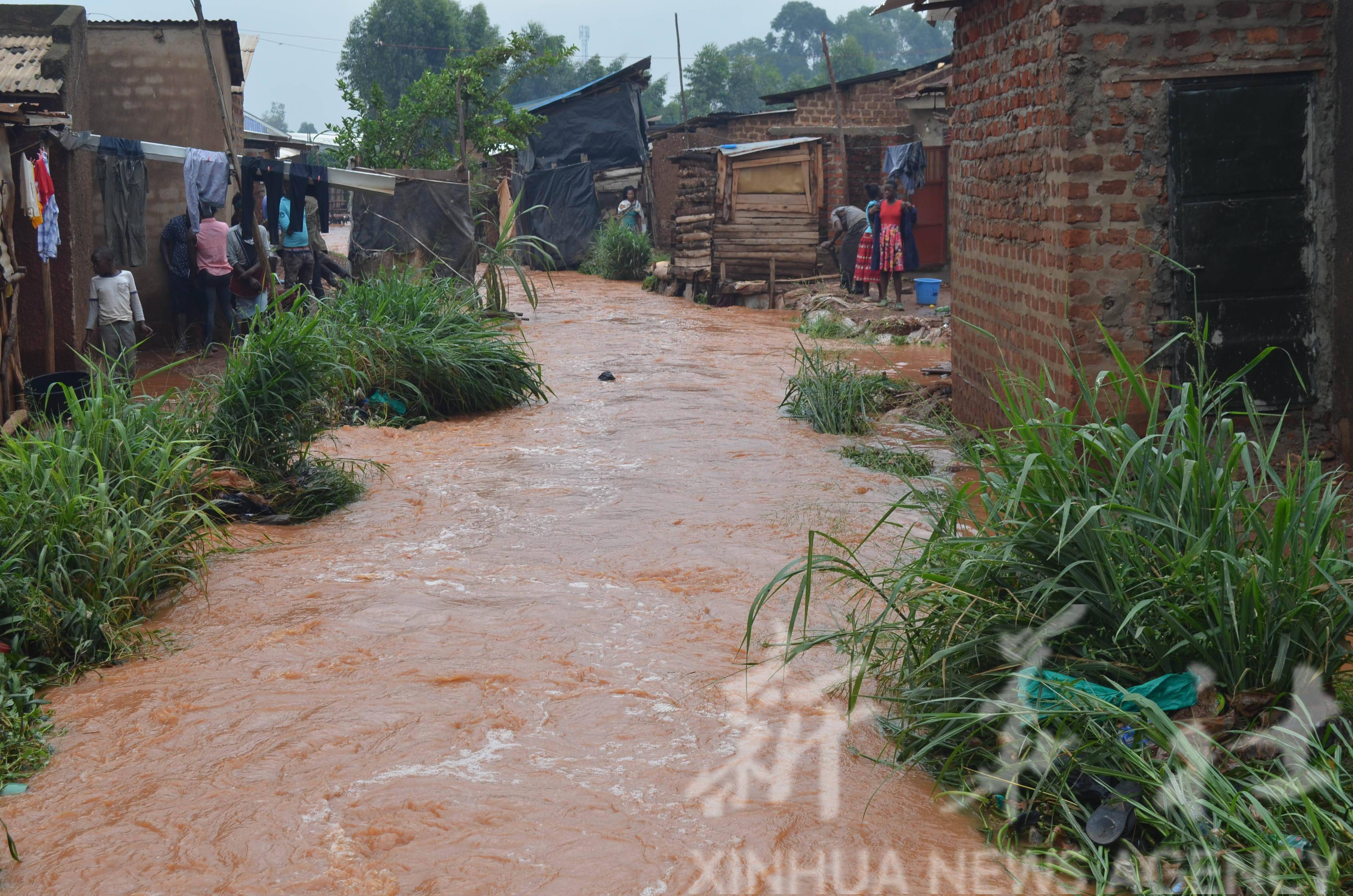 洪水侵袭乌干达坎帕拉