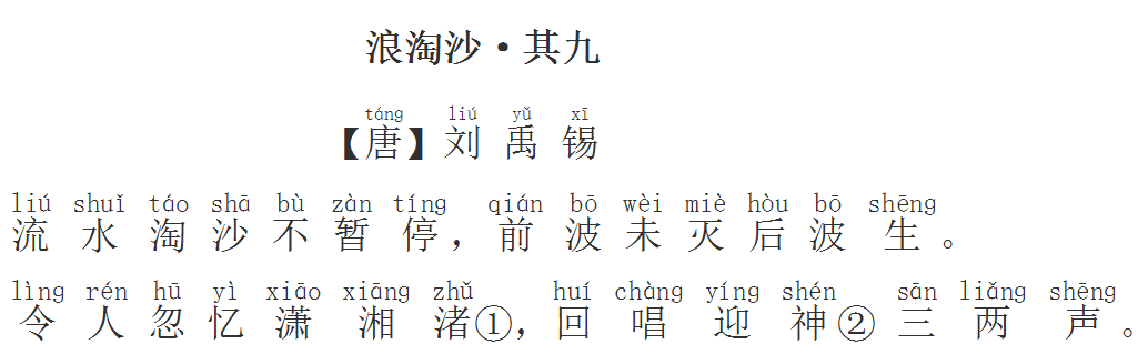 每日打卡132小學必背古詩浪淘沙61其六67思維導圖