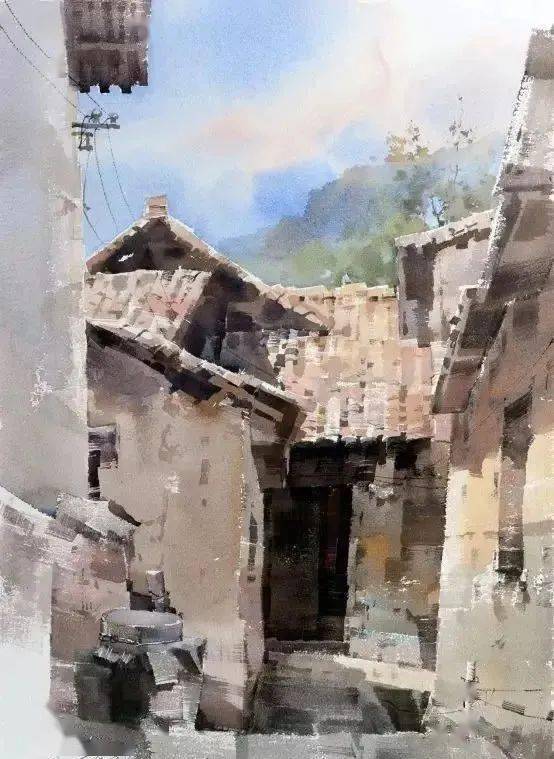 国内水彩画家吴昌文作品欣赏