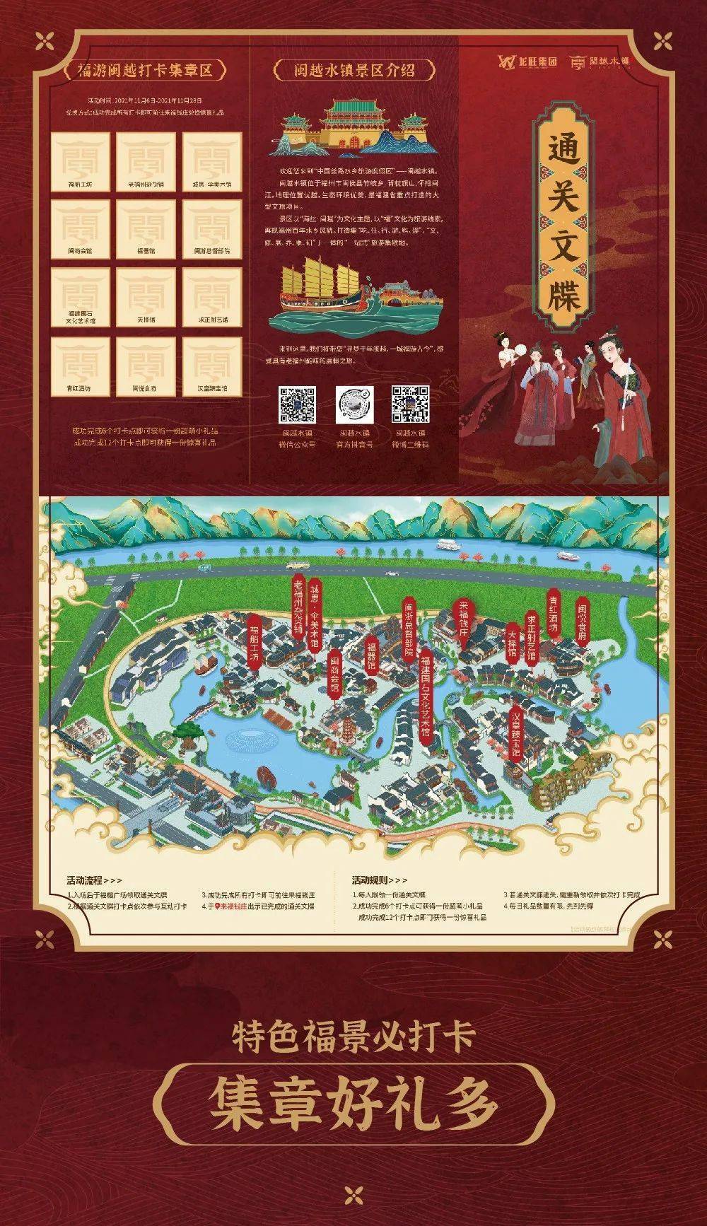 福州闽越水镇地图图片