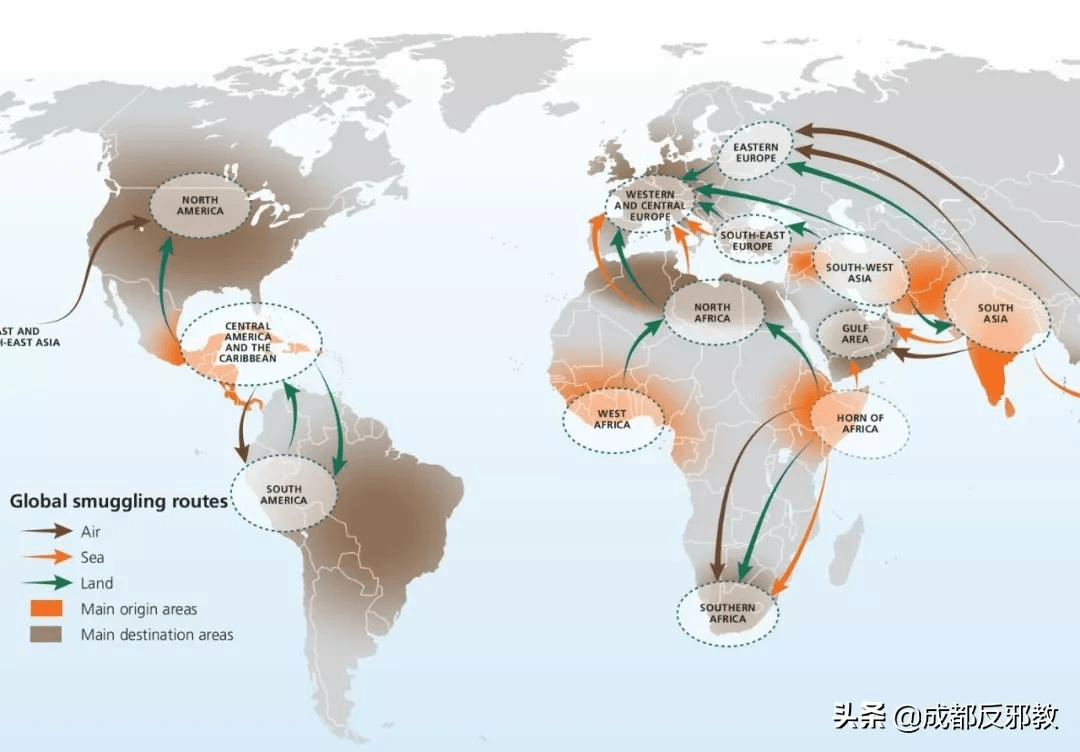 在龐大的地下偷渡世界中,除了亞洲人,東歐人,非洲人,中南美洲人都是