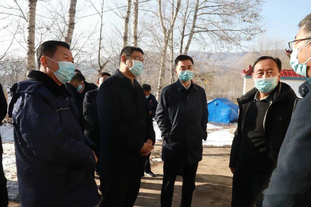 市委常委,县委书记刘波,县委副书记,县长马明旭一行调研督查大通县