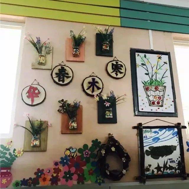 【环创新风】用枯树枝这样装饰幼儿园,满满田园风_相框