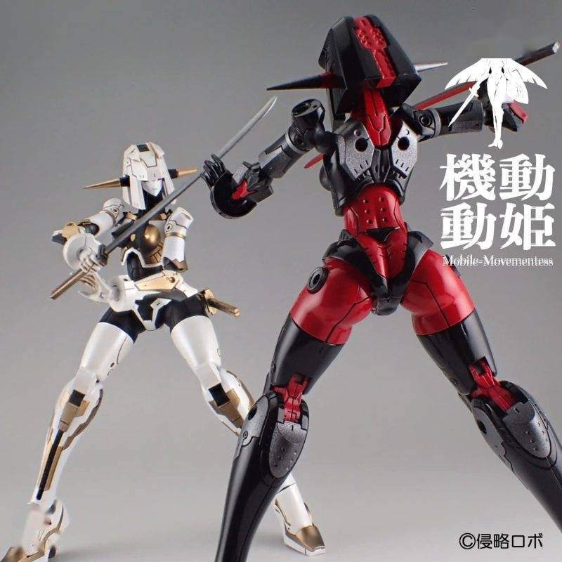 模玩|模玩资讯：侵略ROBO《机动动姫MoMo》黑/赤/铁&白/黒/金 模型发售