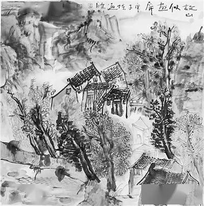 画屏|故山似画屏（国画） 陈濂波