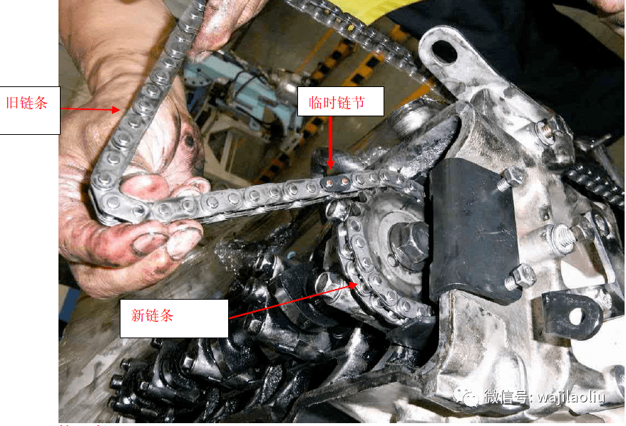 三菱发动机4m40发动机正时链条更换教程简单快捷