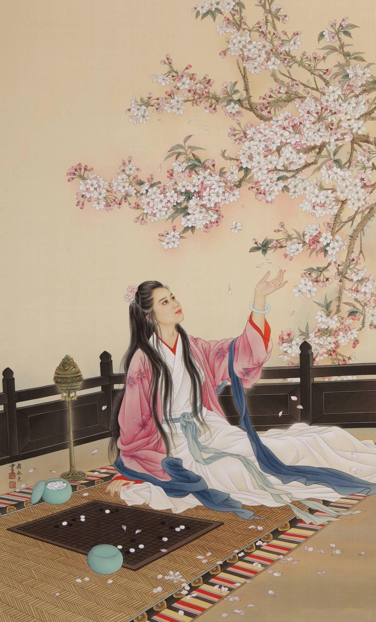 赵永夫女性人物工笔画欣赏