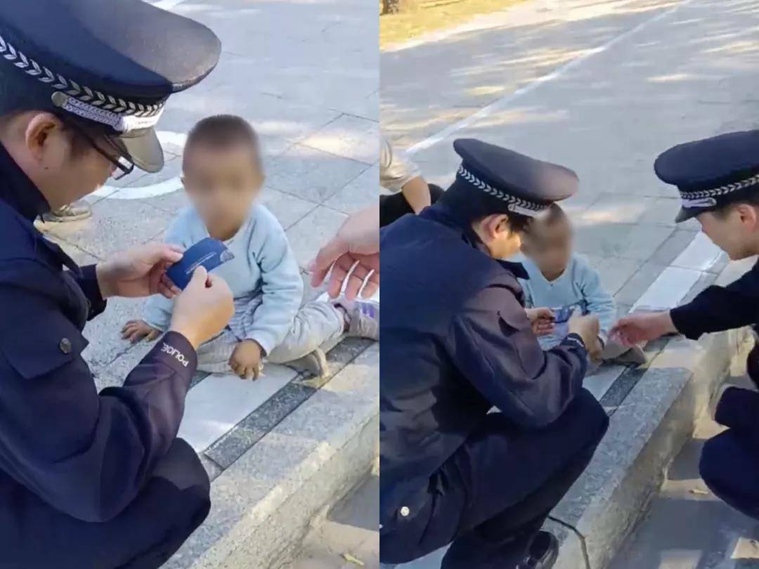 暖心！榕城巡警救助一名走失小男孩 孩子