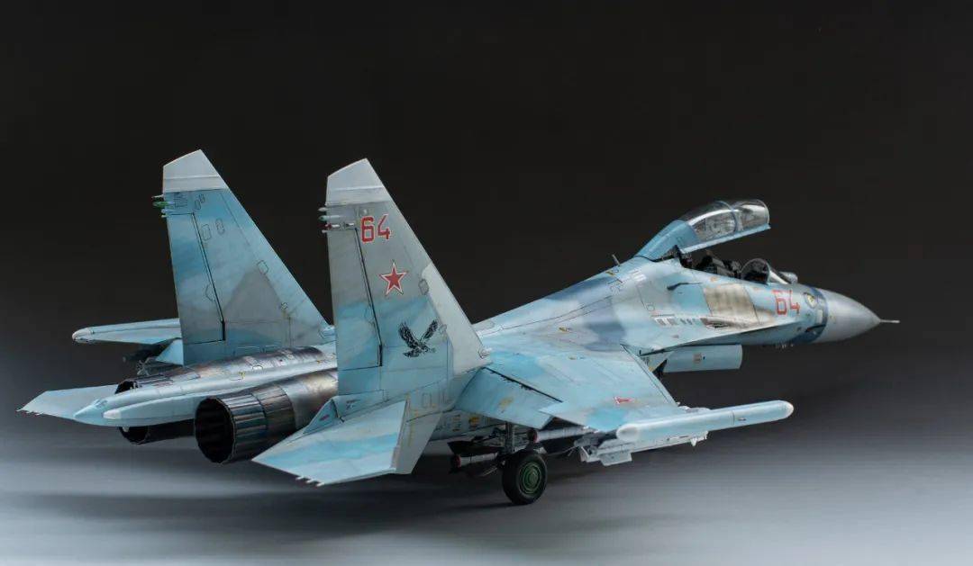 俄罗斯空军su27ub全机600张水帖贴到手软