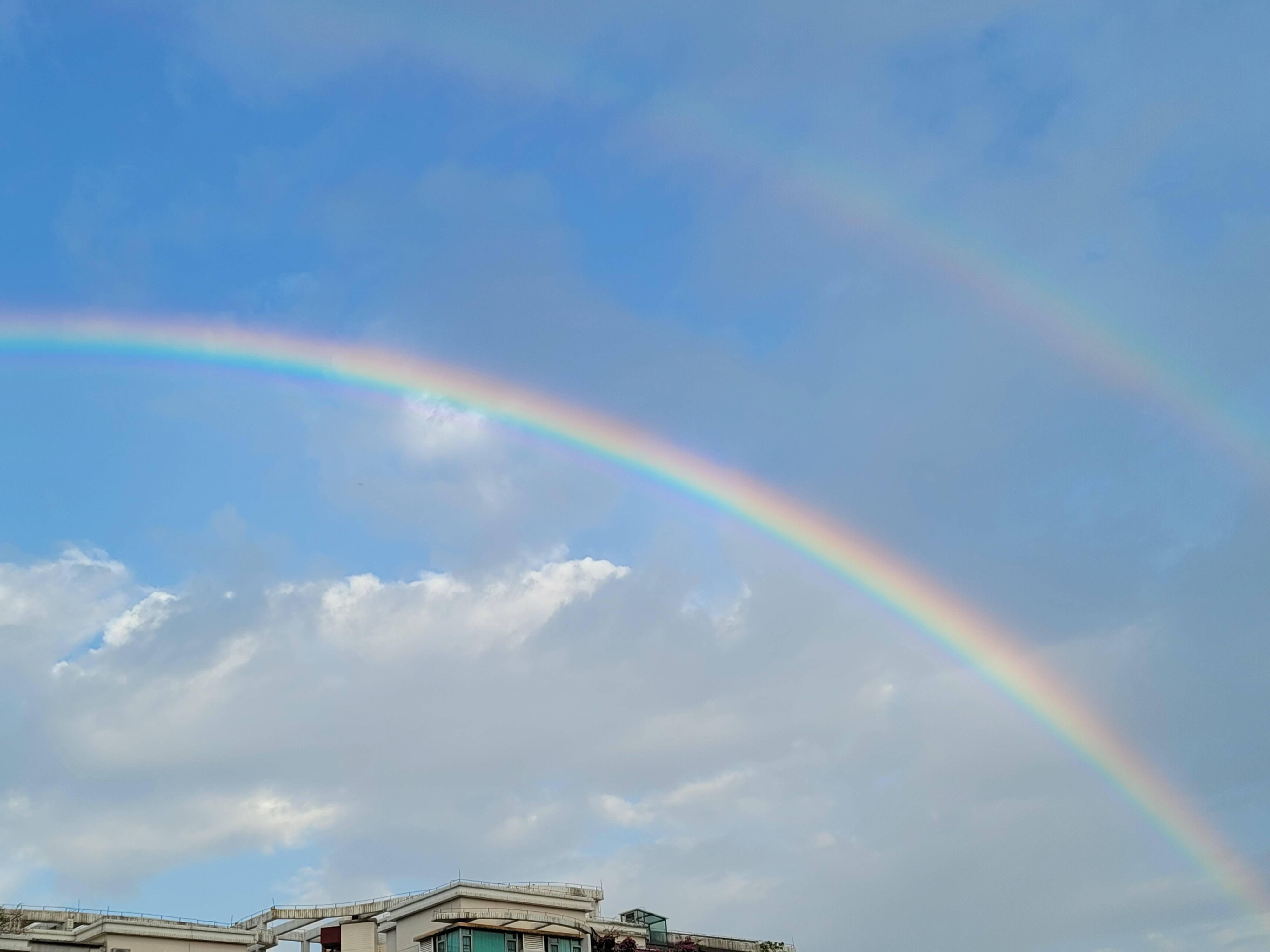 今早广州现双彩虹,你看到了吗?