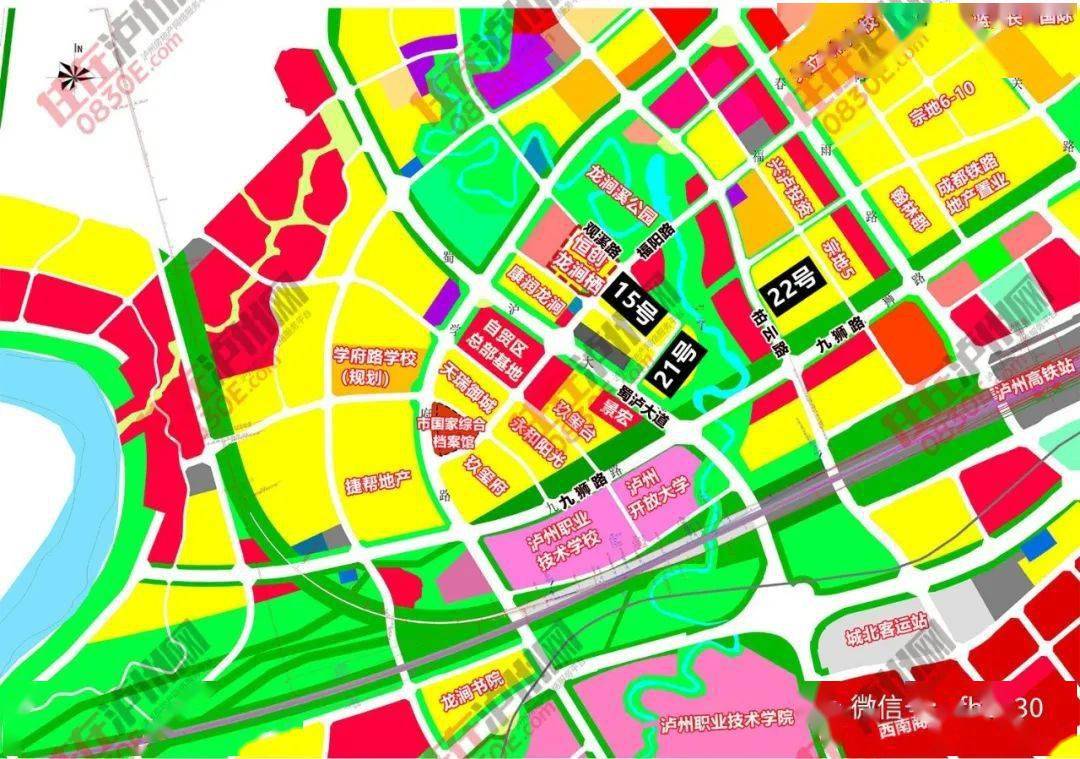 21號地塊位於城北新城蜀瀘大道與九獅路交叉口東北側,宗地緊鄰龍澗溪