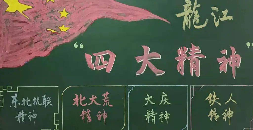 119消防宣传月佳木斯支队开展龙江四大精神主题板报制作