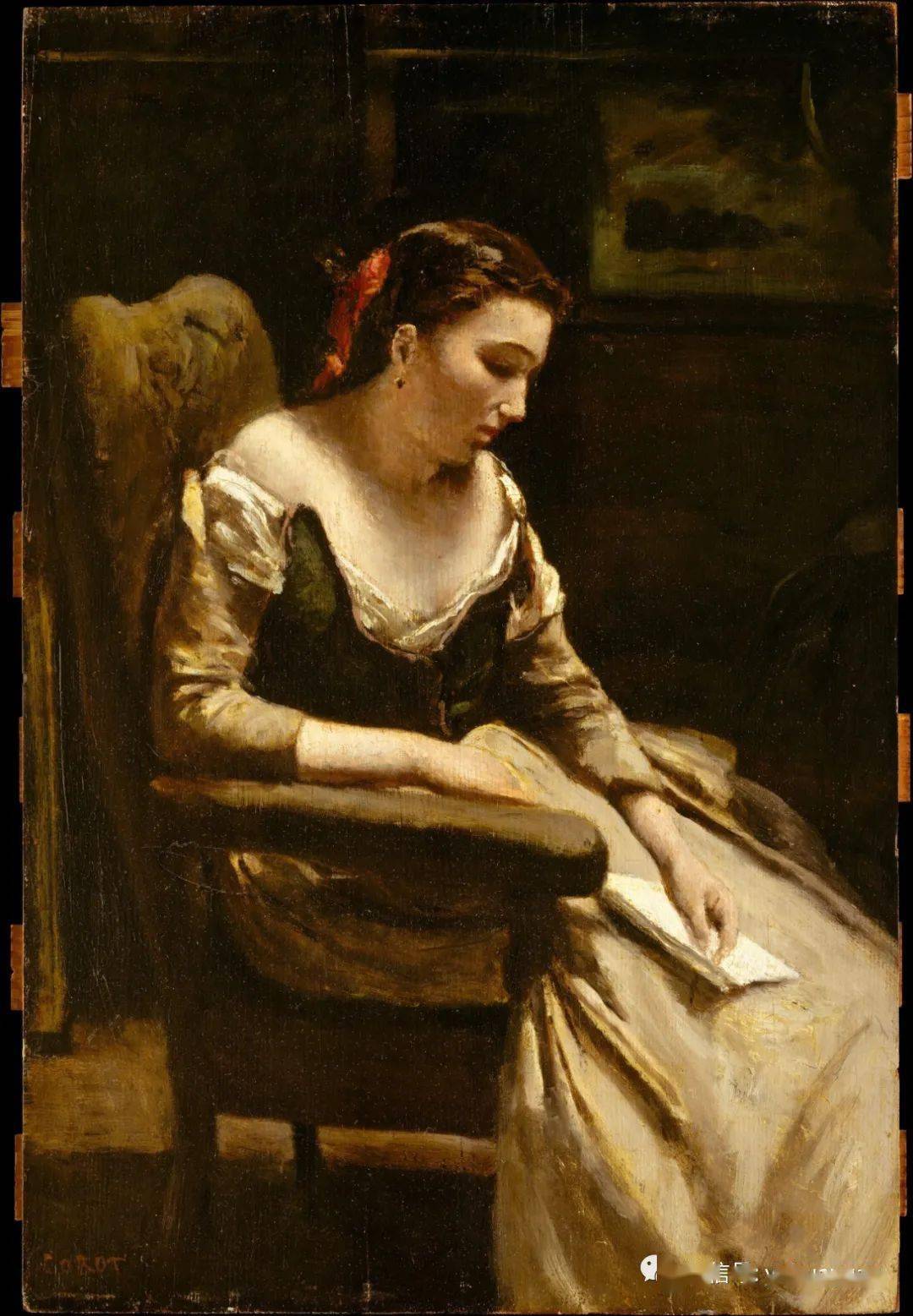 corot 1796~1875),法国写实主义风景画和肖像画家