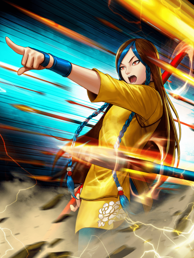 《拳皇》剧情里面紫苑和祸忌本来就不和,而紫苑在战败后被祸忌拉进异