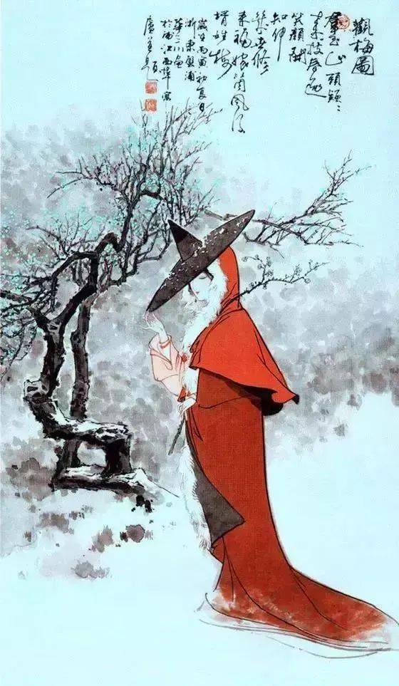 他们笔下的梅花仕女图美醉了