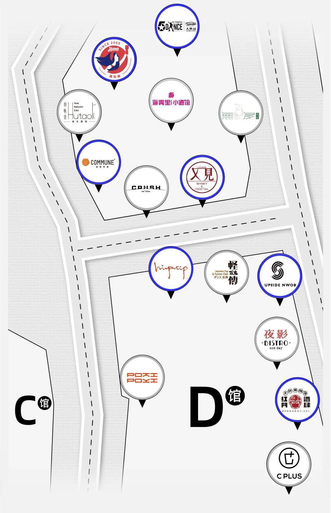 夜咖集结龙湖重庆时代天街d8打卡地图来了