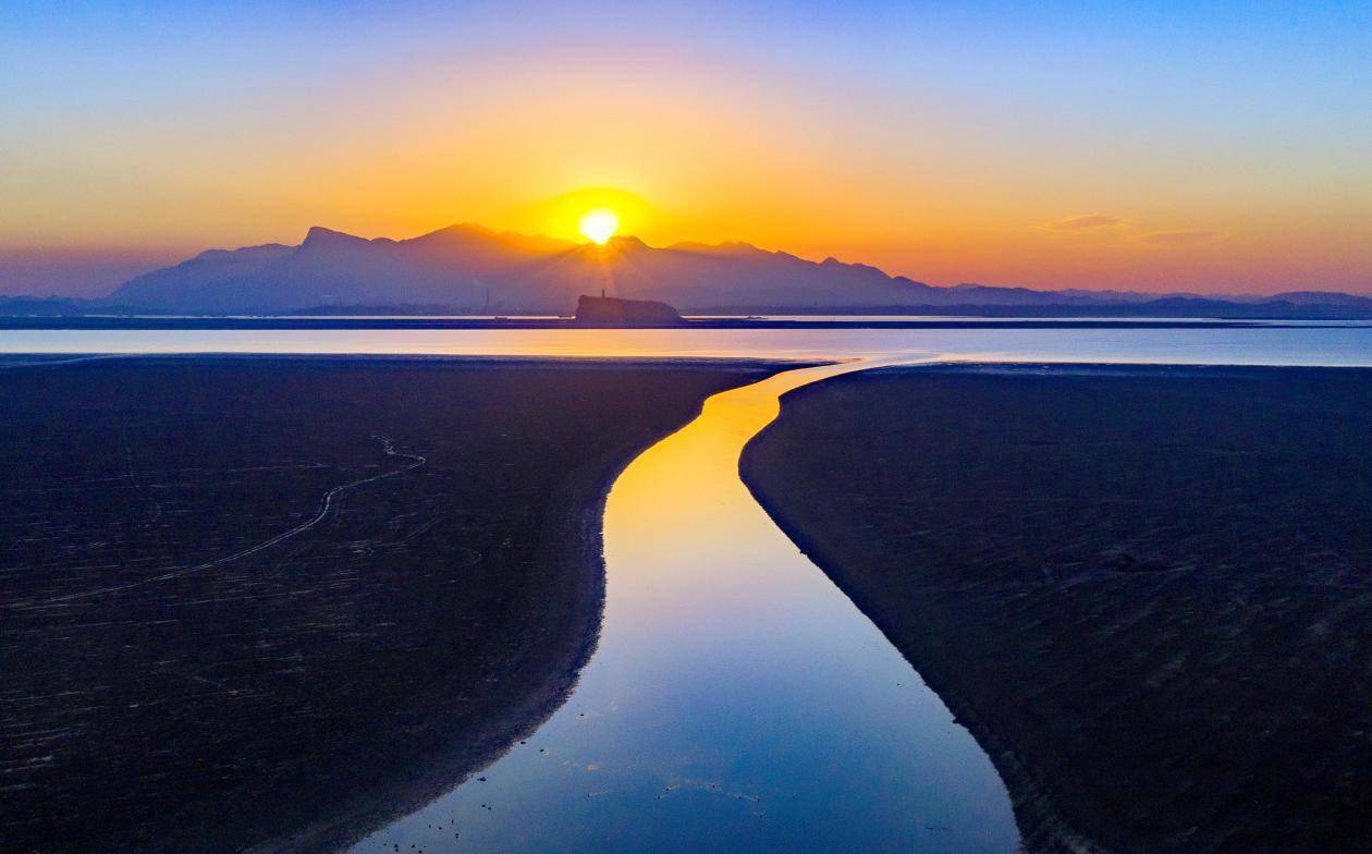 枯水期|鄱阳湖进入枯水期 湿地景观美翻了 戳图欣赏！