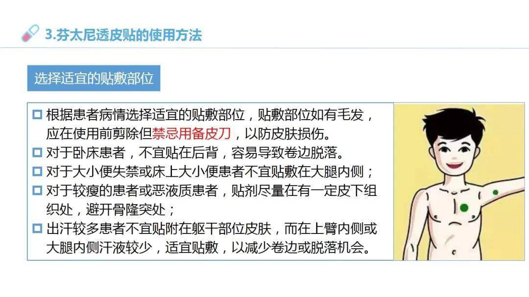 【ppt】芬太尼透皮贴的使用_护理