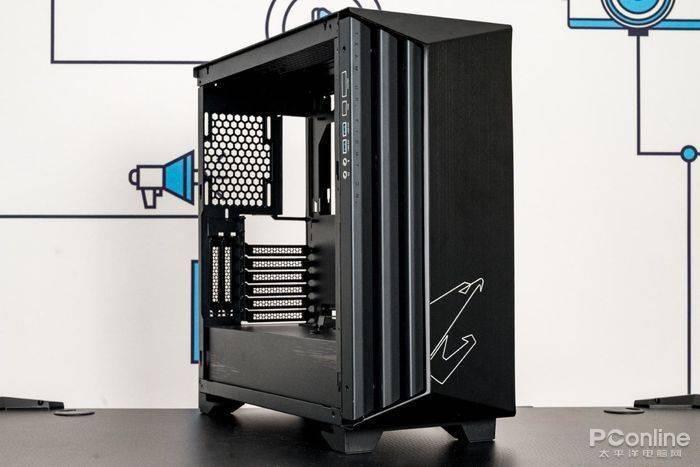 技嘉战鹰aorus gaming ac501g机箱技嘉黑雕aorus gen 4 ssd,支持pcie