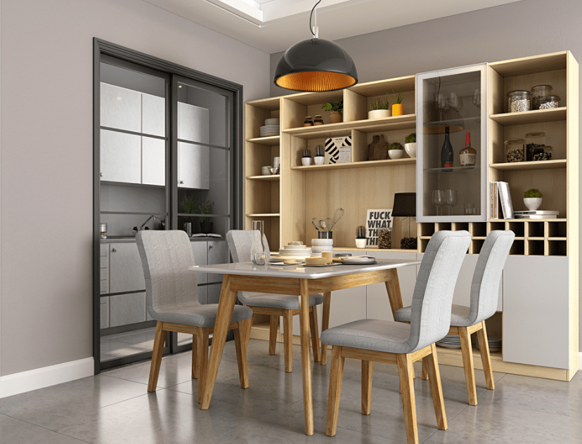 美观实用的餐边柜,你家餐厅少不了!嵌入式,组合式,选择太多了