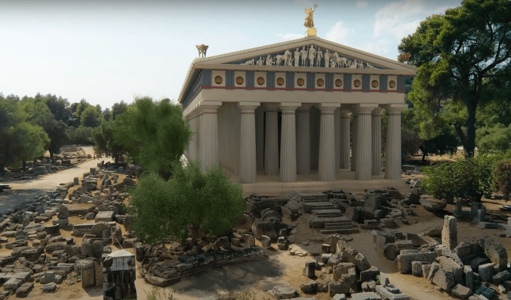 希腊用AI再现古奥林匹亚，让游客“穿越”回两千年前