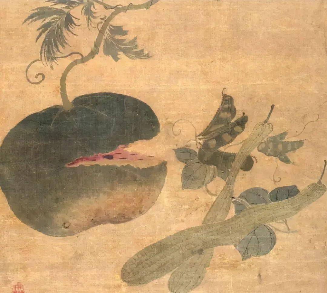 元·钱选 《蔬果图》宋·佚名《宋人集绘册:草虫瓜实》明·吴鼎