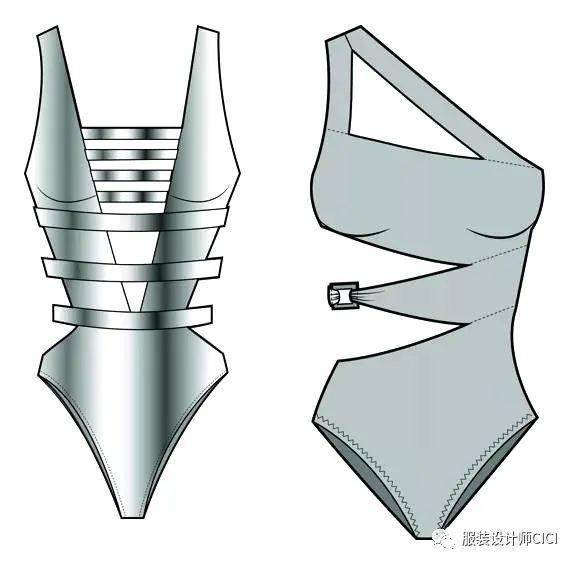 设计 内衣/胸衣——服装款式图&效果图设计！
