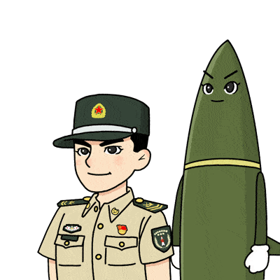 火箭军军人卡通头像图片