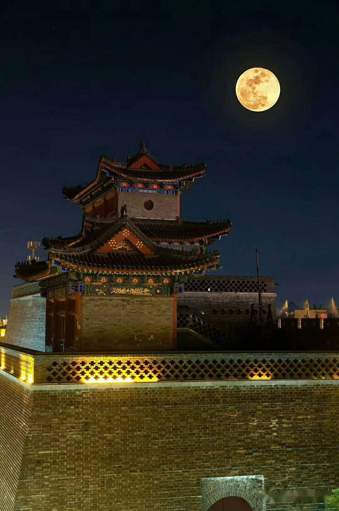 魅力青州丨月色下的古城一弹流水一弹月半城繁华半城锦