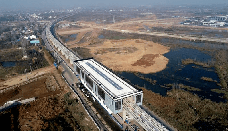 圆满竣工滁宁城际铁路首个高架车站