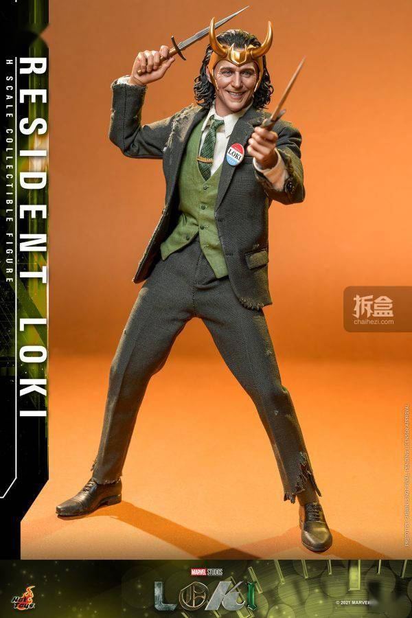 珍藏版HOTTOYS 1/6 洛基 总统洛基LOKI TMS066 1/6可动人偶