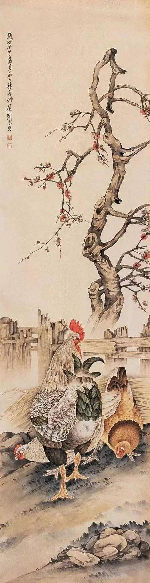 肉筆 水墨画 刘奎龄 全能画家刘奎龄100副高清工笔花鸟画欣赏！！！_中国_作品_传统