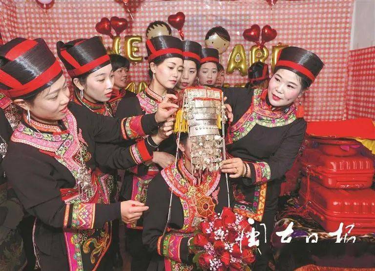 福安市畲家婚礼_新娘_畲族_传统
